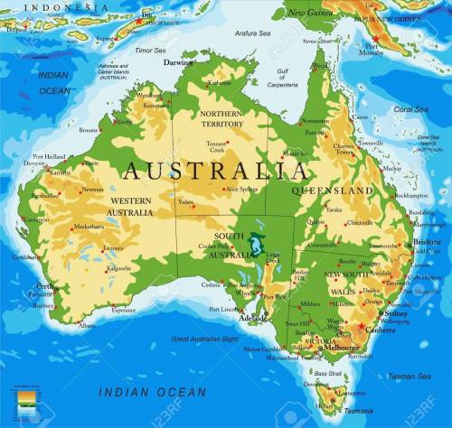 Which number represents the country of Australia?

A)
1
B)
2.
C)
3
D)
4