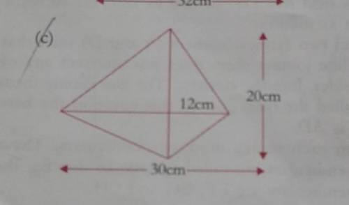 1. Find area of the following polygons: 12cm,20cm,30cm please say this answer ​