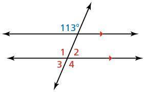 Use the figure to find measures of the numbered angles.
