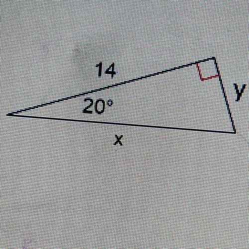 Find the missing side lengths of the triangle below