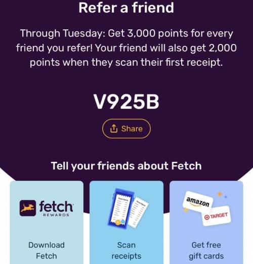 guys can you download the app fetch rewards, use referral code: V925B and then you get a $5 giftcar