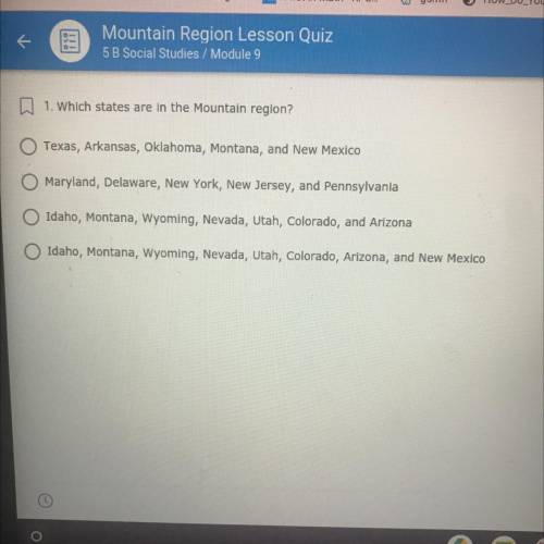 Which states are in the mountain region