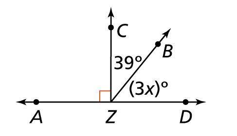 What is the measure of ∠AZB in the figure?