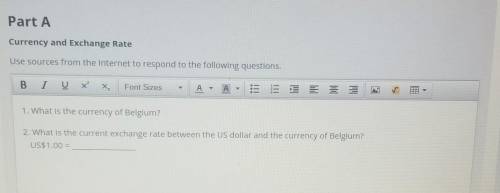 1. What is the currency of Belgium?

2. What is the current exchange rate between the US dollar an