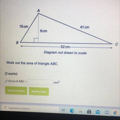Question in photo - area of triangles