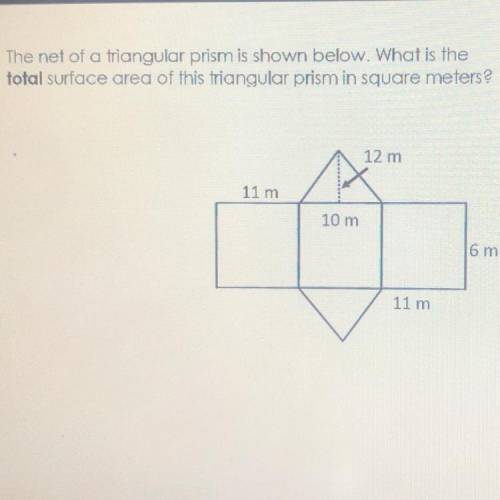 HELPPP PLEASE

. The net of a triangular prism is shown below. What is the
to