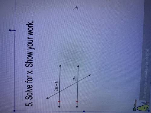 Solve for x. I need help por favor