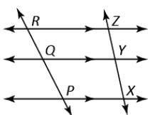 Which conclusion does the diagram support?

A. PQQR=XYYZ
B. PX=12RZ
C. QYRZ=PXQY
D. QY=1/2PX