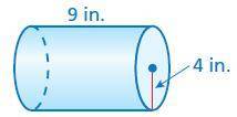 Find the lateral surface area of the cylinder