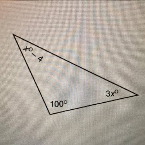 What is the value of x?

Enter your answer in the box below 
X = 
(Refer to photo for more info)
P