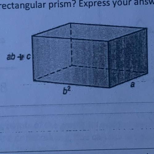 What is the volume of the rectangular prism? Express your answer in simplified form