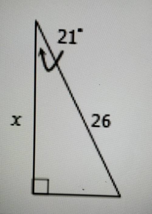 Trigonometry find the missing side​