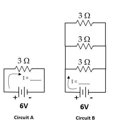 Determine the equivalent resistance AND the current for Circuit A.

Determine the equivalent resis