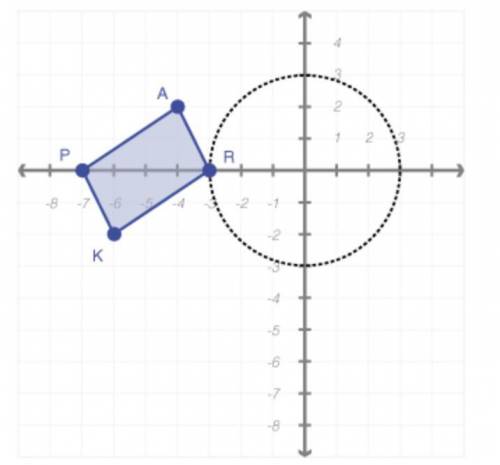 100 points Given parallelogram PARK. Prove graphically and algebraically that a clockwise rotation