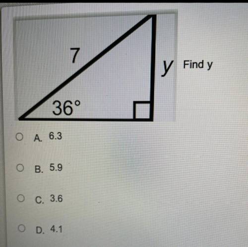 Find y please help use the pic