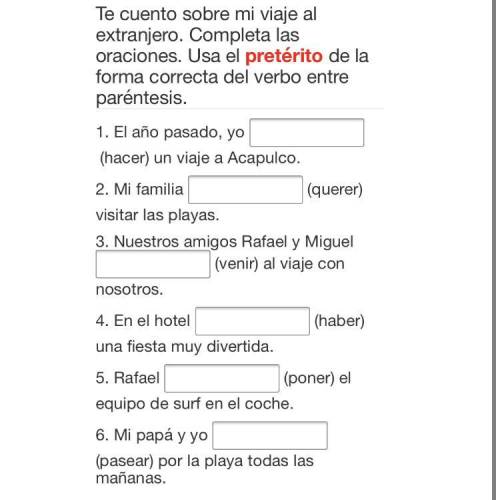 Help plz Spanish 3...