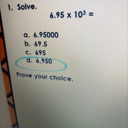 How can I prove this answer
