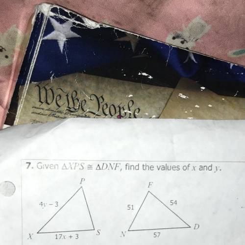 Find the values of x and y pls. if you take the points i’m reporting your account :)