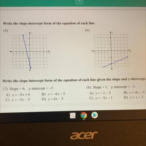 Need help with questions 15 and 16 please