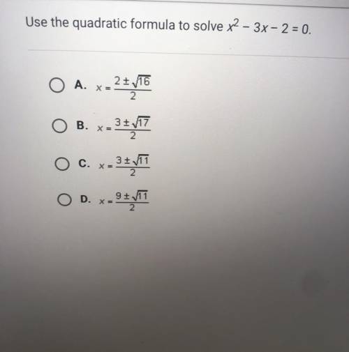 Please help! quadratic formulas