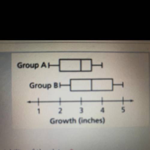 Use the box plots to make an inference using the variability of the data.

A. The range and IQR ar