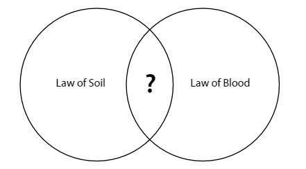 Plz help me with this question

The Venn diagram below compares two means of becoming a U.S. citiz
