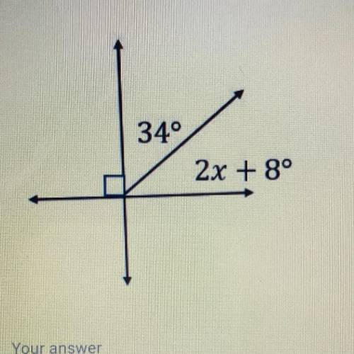 HELP ASAP. (please show work) solve for x