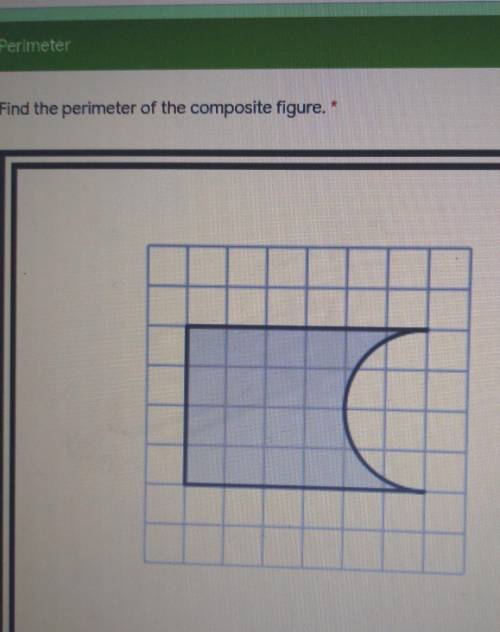 Find the perimeter of the composite figure. (Please help, I'm really confused.)​
