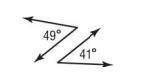 Classify each pair of angles as adjacent, vertical, supplementary, complementary, or neither.

Adj