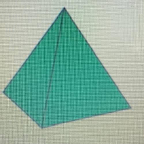 A square pyramid is shown below.

Which shapes could be formed by slicing the square pyramid by a