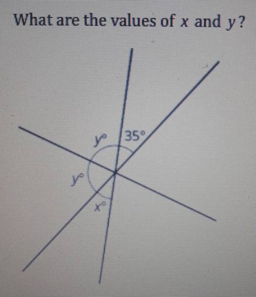What are the values of x and y? I REALLY NEED Y , I HAVE X. I will mark you brainliest if you give