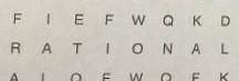 It’s a word search

I’ll appreciate it even if you find one
—-Don’t put random stuff just to get po