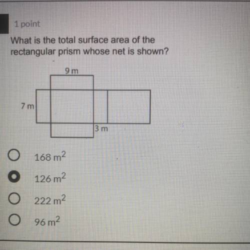 What is the total surface area of the rectangular prism , whose net is shown? 
Please help !