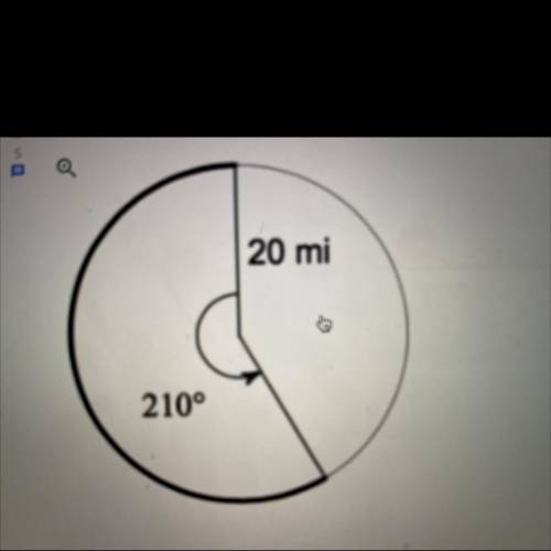 Find the approximate length of the bolded arc.