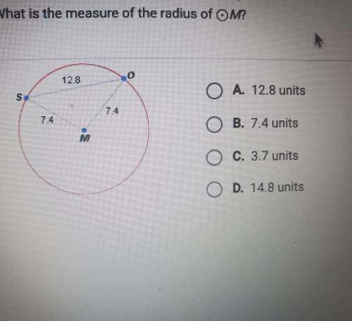 Need to know how to measure the radius of m