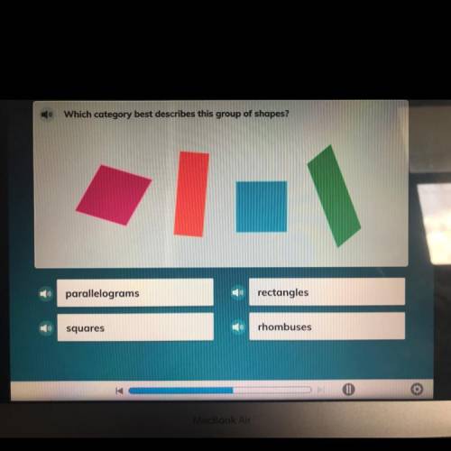 Which category best describes the group of shapes