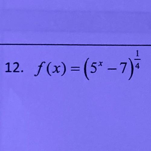 Find inverse of the following