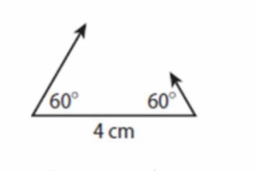 Do the following conditions make a unique triangle, more than one triangle or no triangle possible
