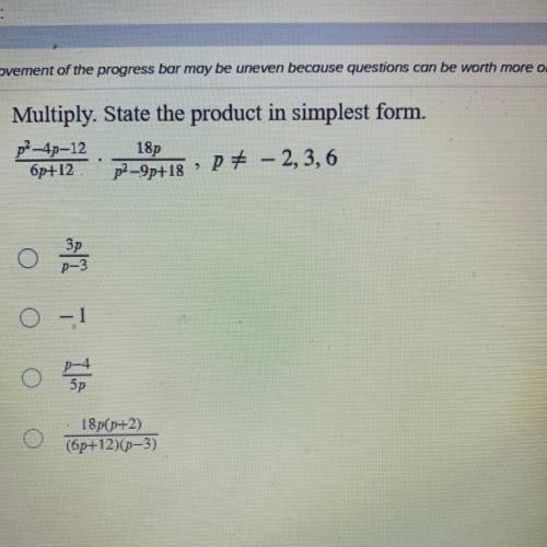 Multiply. State the product in simplest form.