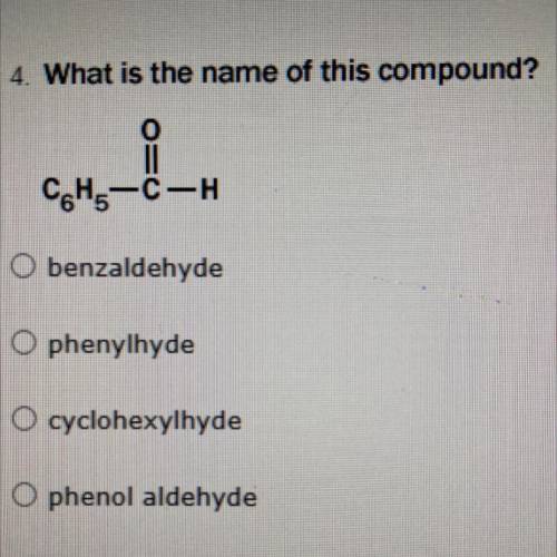 What is the name of this compound?
C6H6-
C=O-
H