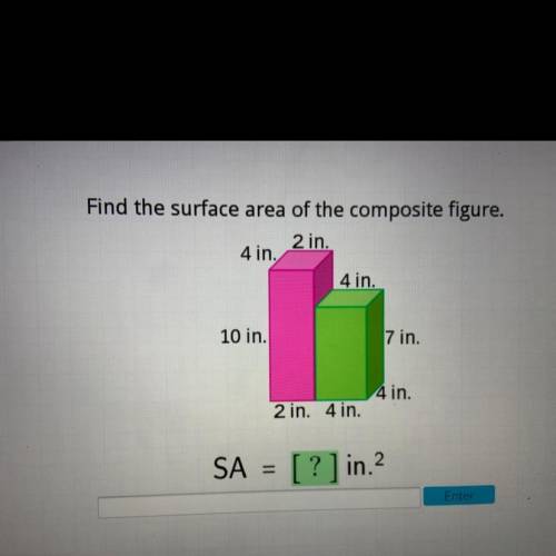 Just need the answer of what the surface area is