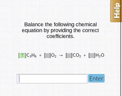 Balance the following chemical equation by providing the correct coefficients
