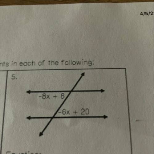 Find the missing angle measurement