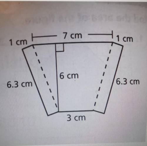 What's the area and the perimeter of this shape?​