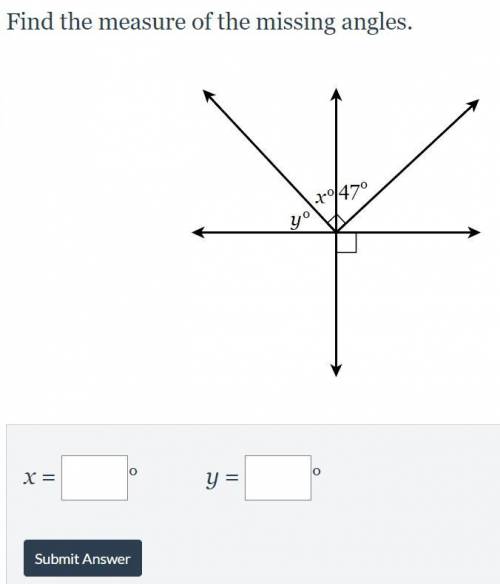 I NEED HELP REALLY FAST PLEASE! Find the measure of the missing angles.