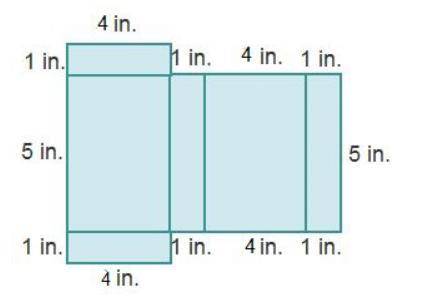 What is the surface area of the solid that can be formed by this net?