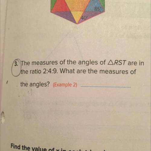 The measures of the angles
