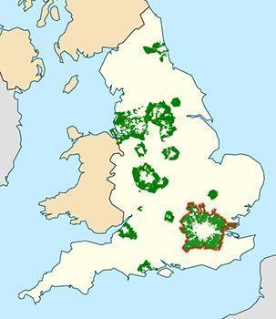 Based on the map, it can be concluded that

gentrification has taken hold in these areas of Englan