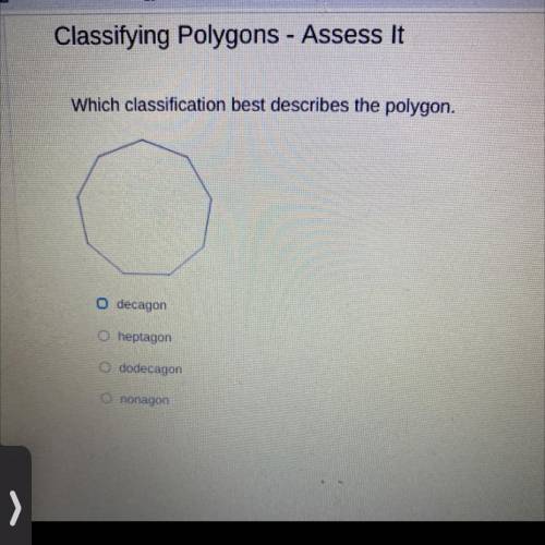 Which classification best describes polygon