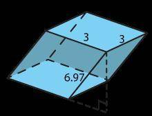 What is the volume of this prism?

54 cubic units
16 cubic units
63 cubic units
36 cubic units